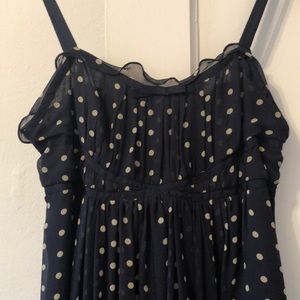 100% silk polka dot dress